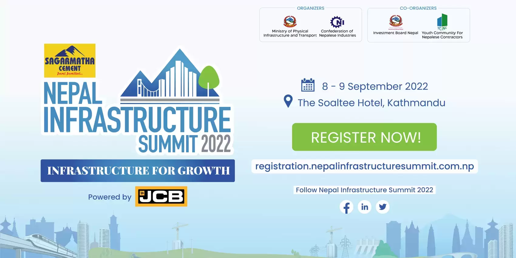 Register for Nepal Infrastructure Summit 2022